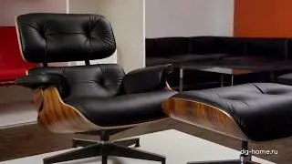 Кресло Eames Style Lounge Chair & Ottoman Premium