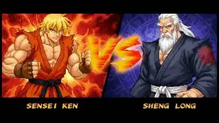 [SENSEI KEN] VS [SHENG LONG] | Random MUGEN Battle | Retro Fighting Games