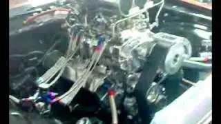 blown  camaro 383  1975 lt startup oz car