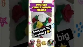 Where creativity meets candlelight 🕯️-Tealight Candle Holder Making 🥰