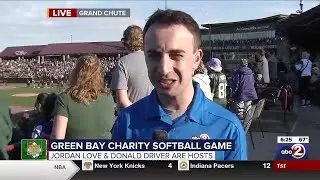 Green Bay Charity Softball Game taking place tonight, featuring fan-favorite Packers