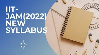 UPDATE FOR IIT-JAM MATHS SYLLABUS