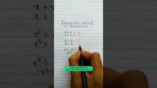 Important Notes #shorts #math #edukatorsclub