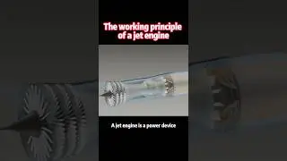 The working principle of a jet engine #knowledge #science #shortvideo