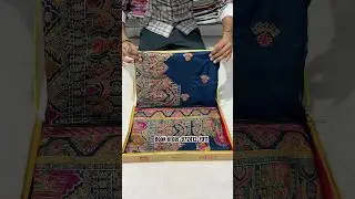 A very beautiful pure pasmina silk blue colour Sarees #youtube #saree #instagram #viral #video #new