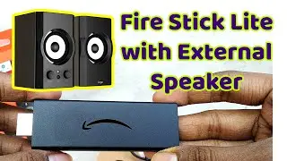 How to connect External Speaker with Amazon FIreTV Stick Lite ✅ 3.5 mm AUX & Bluetooth 🔥 | Som Tips