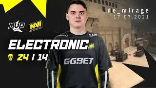 MVP CSGO POV: NAVI electronic (24/14) vs FaZe (de_mirage) @ IEM Cologne