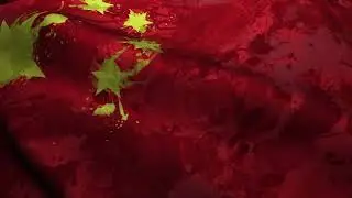 China Flag Waving Background 4K VJ Loop Video | No Copyright Motion Background Video