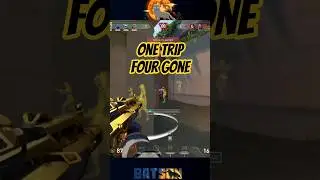 One Trap, Two Line Up, Four Gone #valorant #valorantclips #valorantshorts #Val