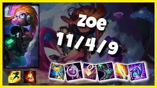 Zoe 10.25 Gameplay Challenger S11 Mid (11/4/9) - NA