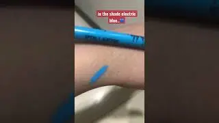 La.girl shockwave neon pencil swatch in the shade electric blue highly pigmented super stay...💙💙