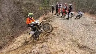 Sam steaming demon hill climb