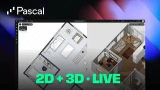 Floor Plan + 3D, Synced Live — Add a Room in Pascal