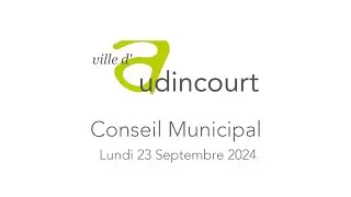 Direct Conseil Municipal 23 Septembre 2024
