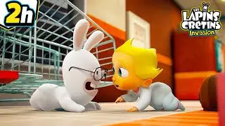 Le Champion des Crétins - Compilation 1H | Les Lapins Crétins Invasion🐰 | Nouveaux épisodes HD