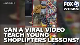Baltimore store owner hopes viral video teaches lesson to young shoplifters