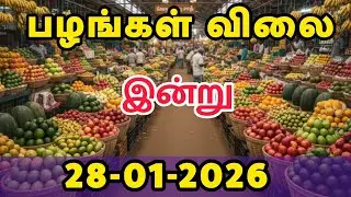 Today Fruit Price in Chennai | Koyambedu Fruit Market Rate (28-01-2026) 