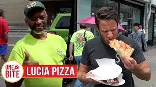Barstool Pizza Review - Lucia (Flushing, NY) Bonus Jamaican Style Beef Patty
