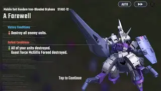 SD Gundam G Gen Eternal Main Stage: MS Gundam Iron-Blooded Orphans Stage-12 A Farewell (SP BGM)