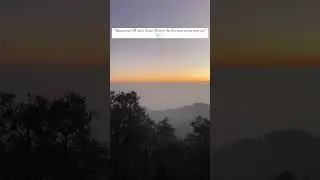 Witnessing the rare Winter Line in Mussoorie&mdash;a horizon painted with magic. 🌅❄️#MussoorieWinterLine