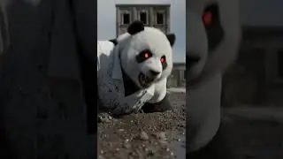 Trapped by a Wolf! A Rescue Story #panda #pandastory #shortsfeed #shorts