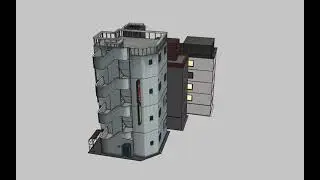 Japanese Commercial Building 0011 3D Model by Tomoplace