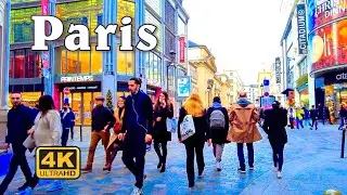 Paris France, Paris Winter walk 4K UHD