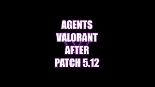 AGENTS VALORANT AFTER PATCH 5.12