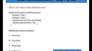 JAVA QUIZ   JAVA STRING CONSTANTPOOL