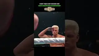 Every Time Cody Rhodes Win Wwe Undisputed Championship #wwe #codyrhodeswwe