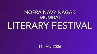 Literary Festival 11 Jan 2026 NOFRA Navy Nagar Mumbai 