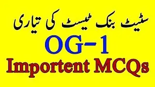 NTS sample paper of state bank of Pakistan OG 1 | OG 1 Test Preparation | OG 2 Test Preparation