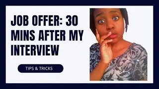 I got a training contract offer with one of the BIG FOUR 30 mins after my interview!!