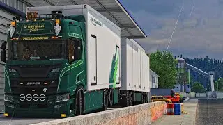 Scania R620 Tandem on RPM Map Small Streets | ETS2 4K Head Tracker Realistic Trucking WITH SnowyMoon