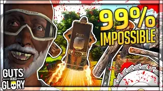 THE 99% IMPOSSIBLE LEVEL & NEW JETPACK UPDATE | Guts And Glory Funny Moments (Happy Wheels 3D)