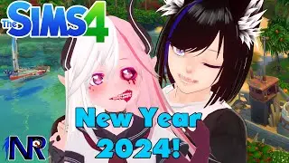 Chilling Into 2024 | Sims 4 Multiplayer 【Night Rose & @EyeOfDeus】