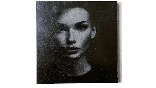 how to do laser engraving portrait on black granite