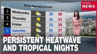 [Weather] Persistent heatwave with passing rain