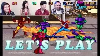 RETRO Multiplayer : XMEN arcade 4 player with Chris, Alex, Malika & Juan