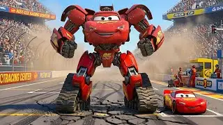 Robot McQueen vs Megatron Warrior &mdash; The Ultimate Battle War Begins! | Red Monster