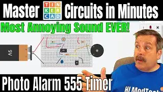Photoresistor Alarm 555 Timer Tinkercad Circuits Most Annoying Sounds