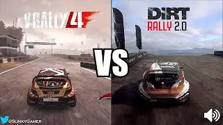 Dirt Rally 2.0 vs V-Rally 4 Rallycross - Graphics and sound comparison gameplay