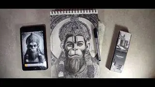 MAHABALI HANUMAN JI KI PORTRAIT | #hanumanjayanti #shri_ram #asic_creations  | AS INDIAN CREATOR