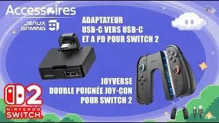 JOYVERSE, c'est l'INDISPENSABLE pour votre Switch 2 de chez JSAUX! Sans oublier le USB-c SPLITTER
