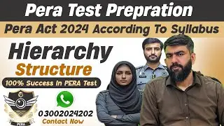 PERA Act 2024 Test Preparation - Hierarchy Structure -Power & Functions
