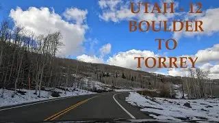 Utah Highway 12 - Final Section - Boulder to Torrey. #utah #scenicdrive #snow