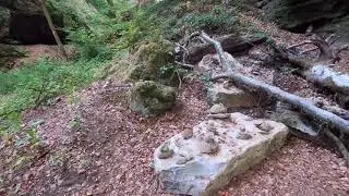 Walking from the rock Perekop until Amphitheater Breechkaul in Berdorf in Luxembourg Part 2