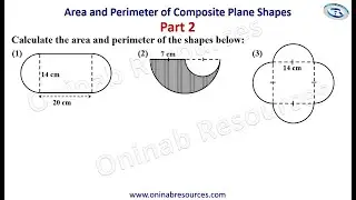 Area and Perimeter of Composite Plane Shapes Part 2