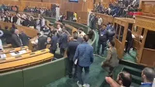 Chaos In J&K Assembly: 3 BJP Legislators Marshalled Out Over Protest On Corruption, Flood Relief