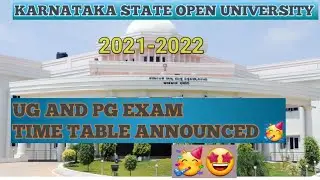 @ksouinspirationinfo7621 KSOU GOOD NEWS FOR STUDENTS UG AND PG EXAM TIME TABLE ANNOUNCED 🥳🤩